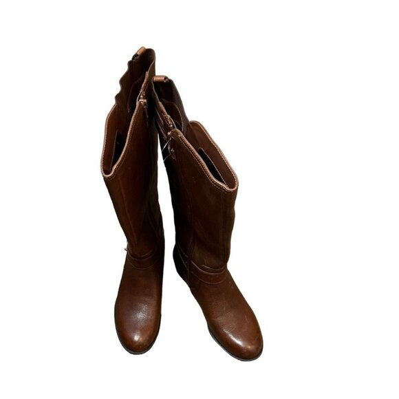 Naturalizer Size 5.5 Wide Calf Comfort N5 Brown Leather Riding Boots - Picture 11 of 13